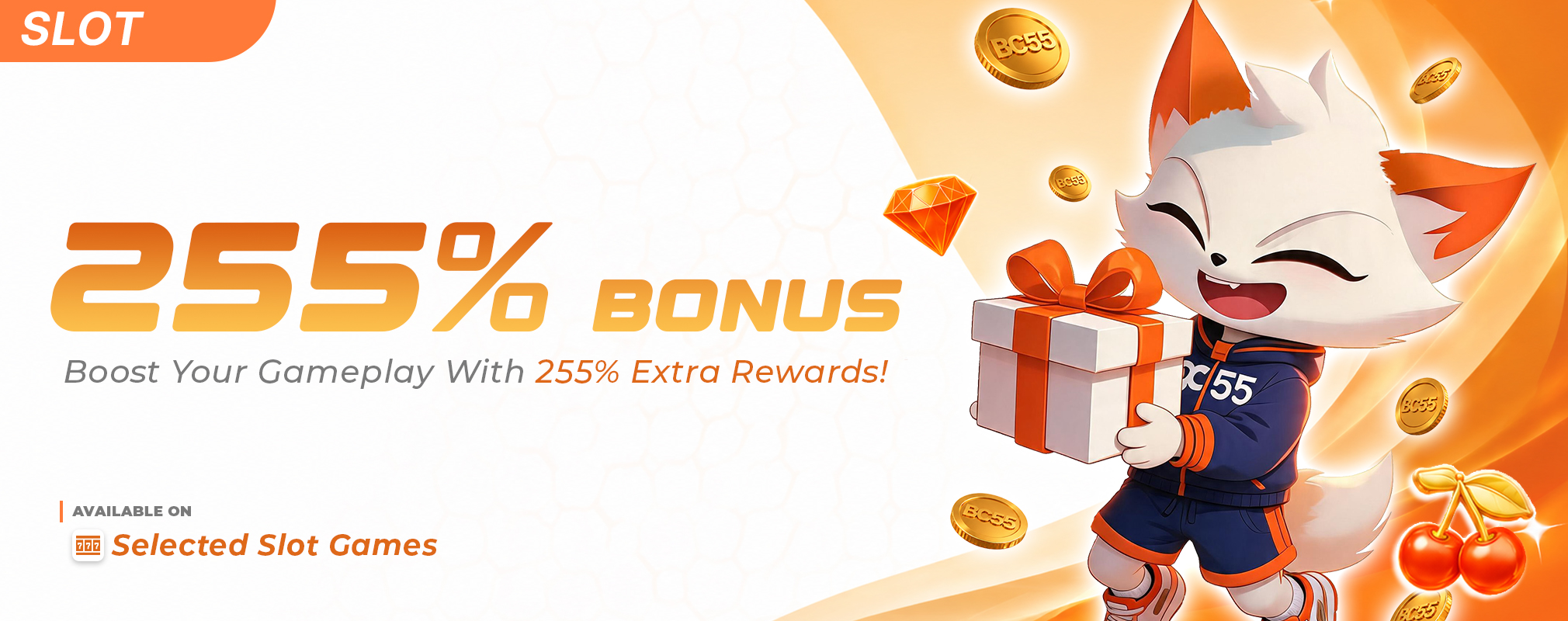 Bossclub55 255 percent slot welcome bonus