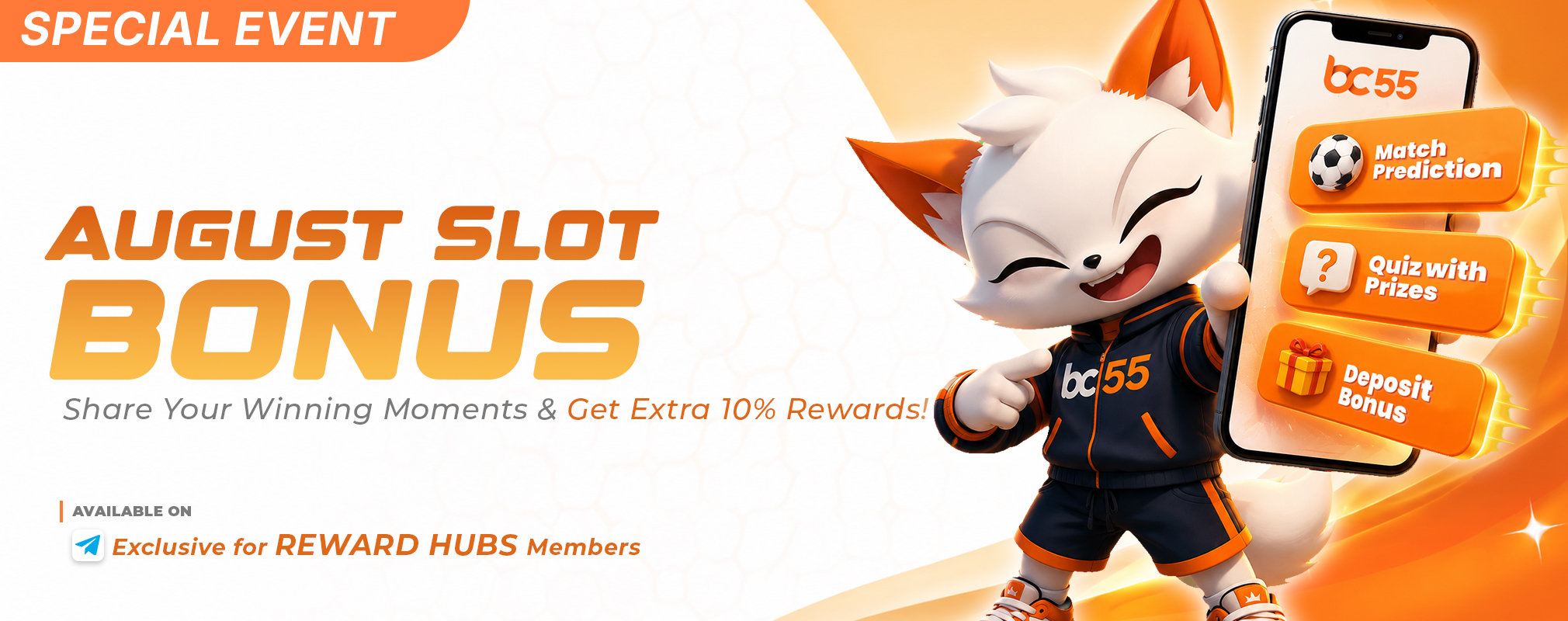 Bossclub55 Rewards Hub promotion